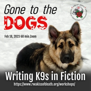 Chloe Holiday gives a workshop on writing K9s in novels, for the Romance Writers of America